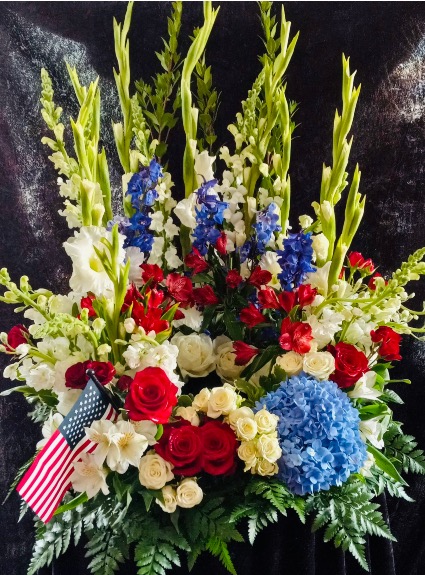 Patriotic Urn Arrangement  