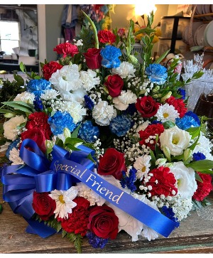 Patriotic Urn Wreath 