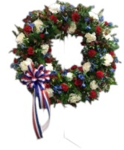 Patriotic Wreath Standing Spray