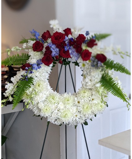 Patriotic funeral flowers  mesa  apache junction 