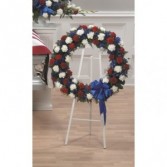 PATRIOTIC WREATH  Funeral Flowers