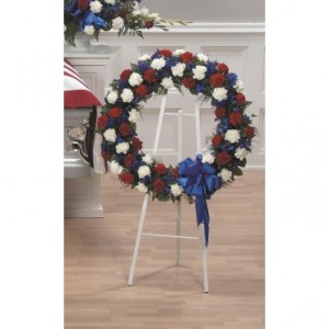 PATRIOTIC WREATH  Funeral Flowers