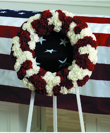 Patriot's Honor Wreath Standing Spray in Summerville, GA | Chattooga Florist