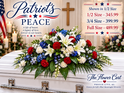 Patriot’s Peace Casket Spray