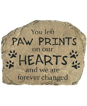 Paw Prints Garden Stone 