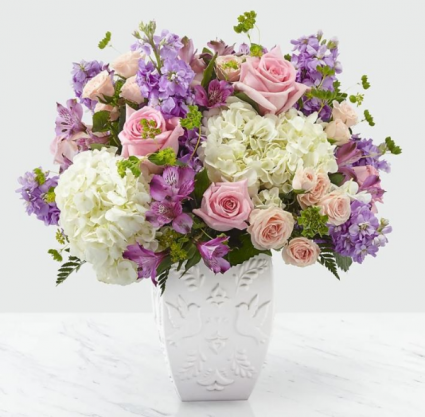 Peace and Hope Lavender Bouquet assorted flowers