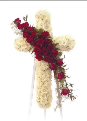 peace and prayers cross Funeral Arrangement