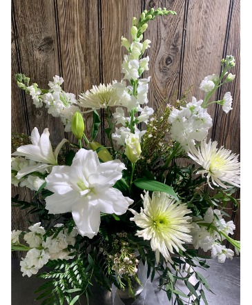 Peace Be with You Mid-height bouquet/one sided in Coralville, IA | Every Bloomin' Thing