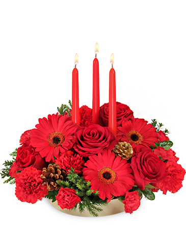 Peace ~ Joy ~ Noel Holiday Centerpiece in Kissimmee, FL | Amor Florist & Gift Baskets