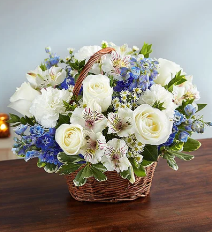 Peace, Prayers & Blessing Blue & White 