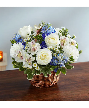 Peace, Prayers & Blessings Blue & White 