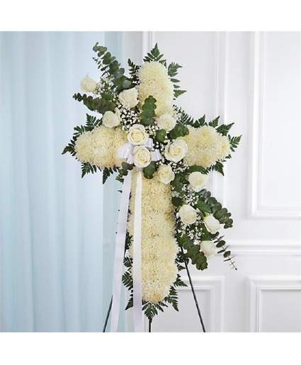 Peace & Prayers™ Standing Cross-White 