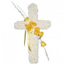 Peace & Prayers Sympathy Cross Standing Spray