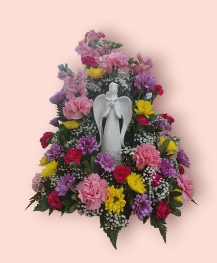 Peaceful Angel Arrangement FS-301 Fresh Flower Keepsake (local delivery only)
