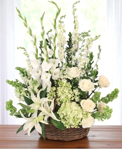 Peaceful Basket Arrangement