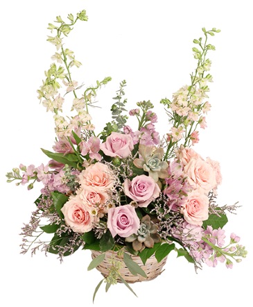 Peaceful Dawn Basket Arrangement in Owensboro, KY | Ivy Trellis Floral