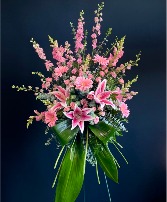 Peaceful Dreams Standing Funeral Spray