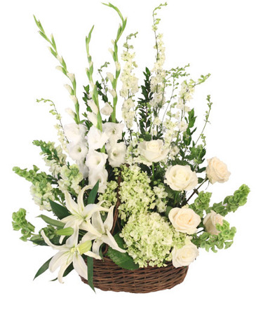 Peaceful Basket Arrangement in Franklin, GA | Julie's Flowers & Gifts