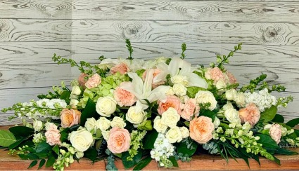 Peaceful Garden Tribute Casket Spray 