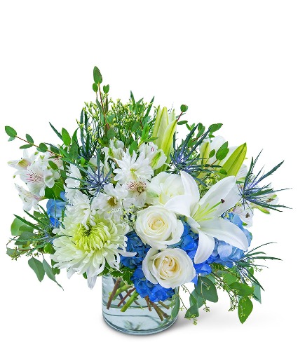 Peaceful Horizon Flower Arrangement
