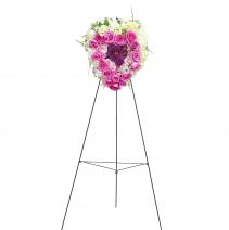 Peaceful Pink Standing Heart 