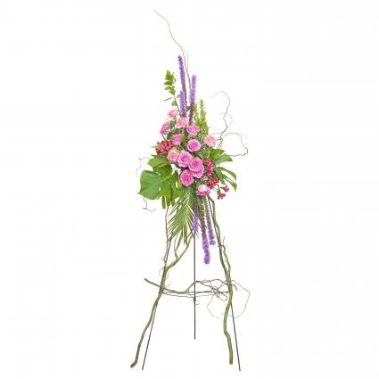 Peaceful Pink Standing Spray 