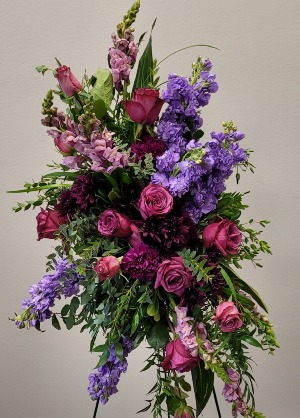 Peaceful Plum Standing Spray