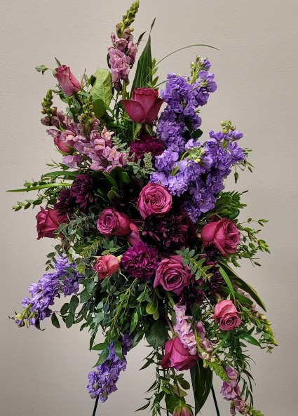 Peaceful Plum Standing Spray