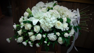 Peaceful Remembrance Casket Spray