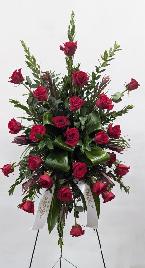 Peaceful Roses Standing Spray 