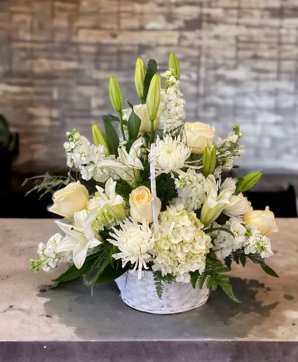 Peaceful Treasure Fresh Flower Basket 