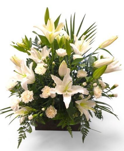 Serene White Lilies Funeral 