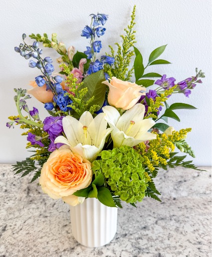 Peach Garden Glow Arrangement