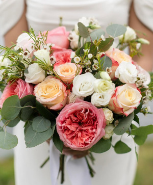Peach Passion Bridal Bouquet