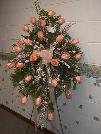 Peach Passion standing easel