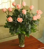 Peach Roses One dozen, two dozen, three dozen peach roses