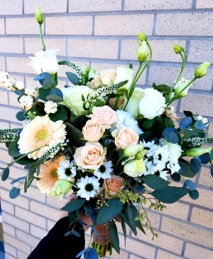 Peaches And Creme Bridal Bouquet 