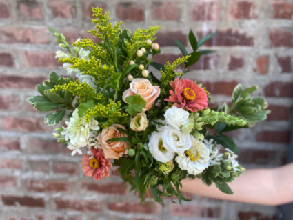 Peaches, Pinks, Whites, & Green Floral Wrap 