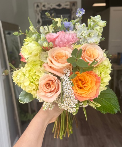 Peachy Keen  Prom Bouquet