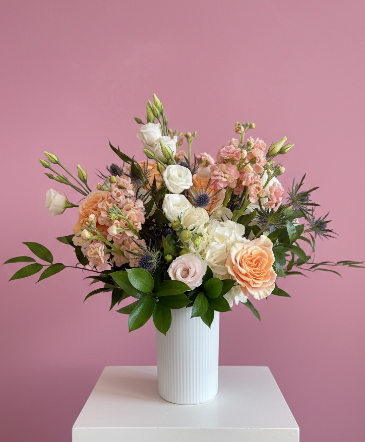 Peachy Keen Vase Arrangement  in Trenton, ON | Designs by Alexis Rose