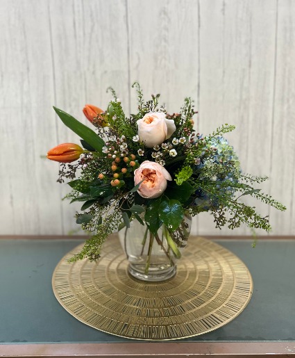 Peachy Please Vase Arrangement