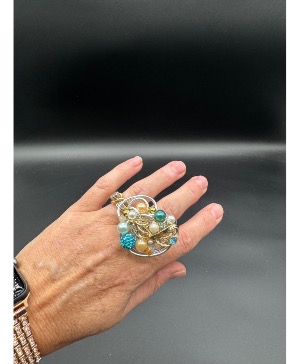 Pearl Meadow Ring Custom design