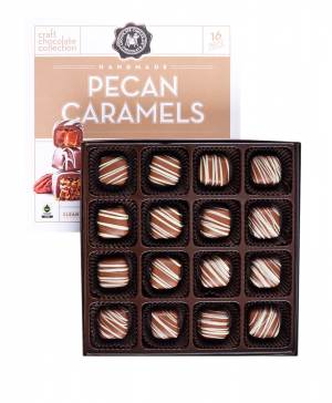 Pecan caramel truffles  Craft chocolate collection 
