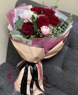 Peekaboo Wrapped Bouquet  Wrapped Bouquet 