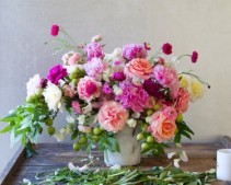 peonies garden mix Vase of Flowers
