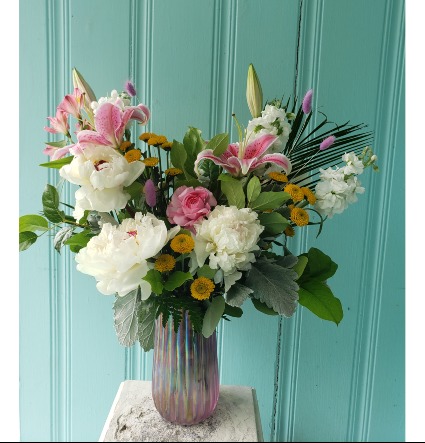 SUNNY BLOSSOM PEONY FLOWER ARRANGEMENT