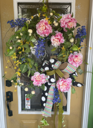 Peonies sensation  Silk wreath