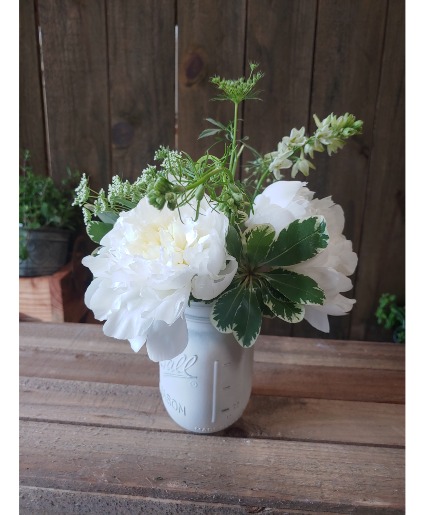 Peony Blossom Jar Arrangement