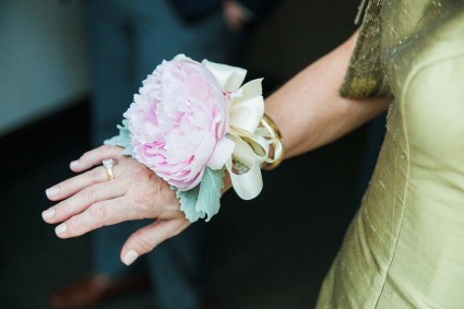 Peony corsage 