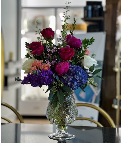 Peony Crystal Elegance  Arrangement 